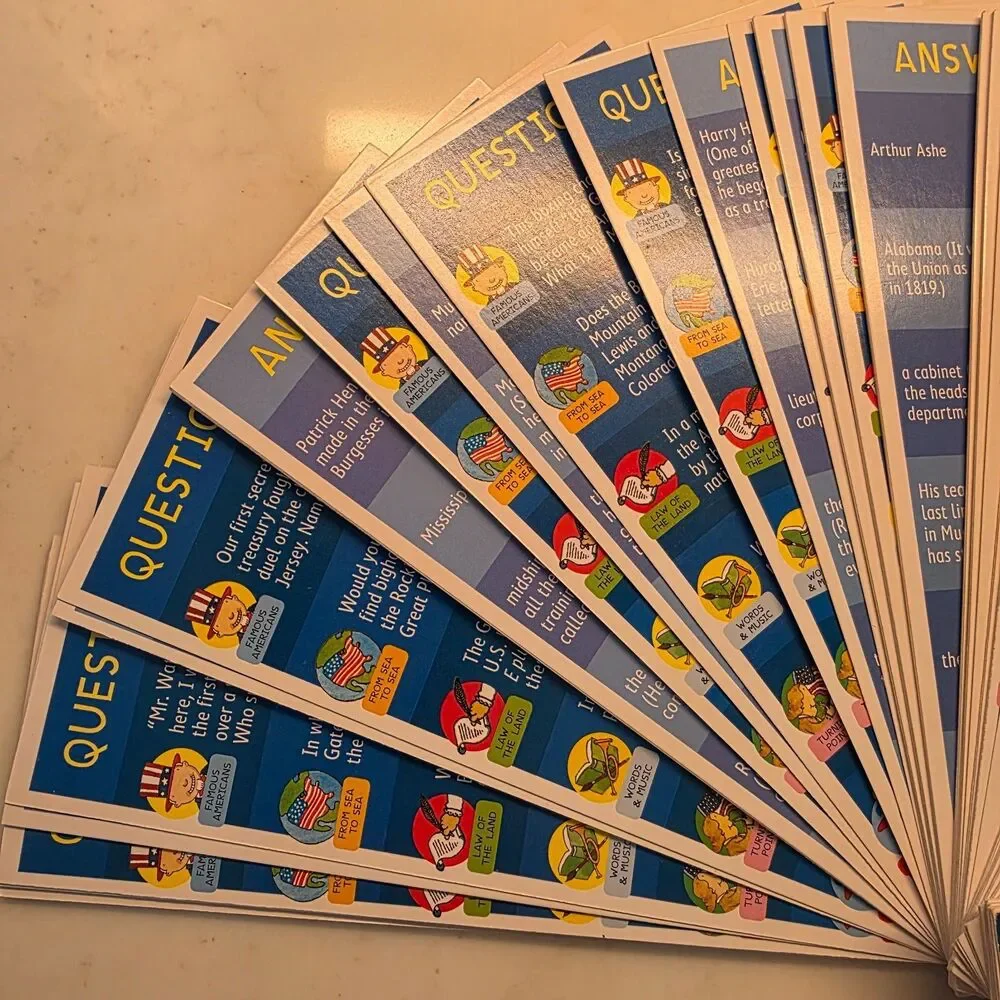 Brain Quest Smart Cards Lot of 2: For The Car Travel (7+) & America (9+)